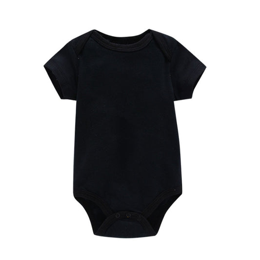 Little Haven Short-sleeved Bodysuit Romper Newborn Clothes Onesies Plain Black