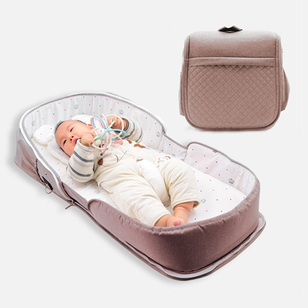 Newborn Baby Bed folding portable bionic bed mummy bag backpack