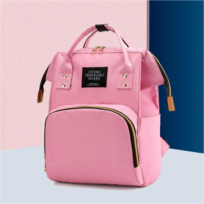 Multi-Function Diaper Bag for On-the-Go Parents 8806BG-Wred