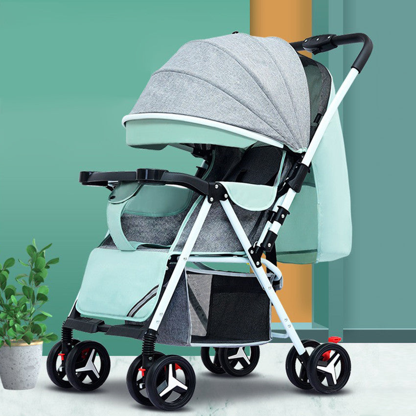 Extreme Two-Way Vertebral Line Full Roof White Tube-3 Edition Baby Stroller