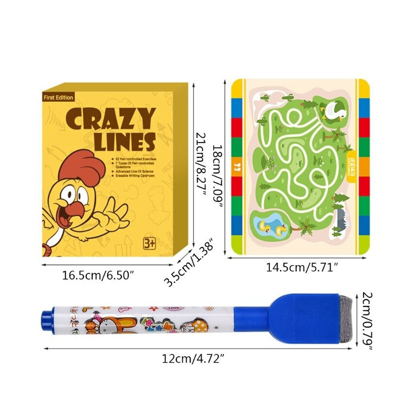 Erasable Pen Control Training Kindergarden Puzzle