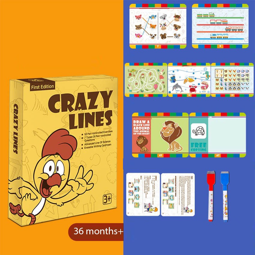 Erasable Pen Control Training Kindergarden Puzzle