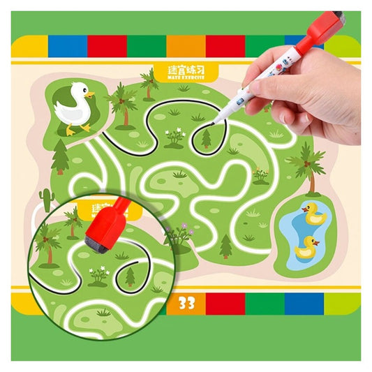 Erasable Pen Control Training Kindergarden Puzzle